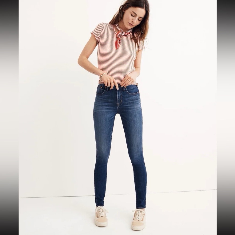 Madewell 10” High Rise Skinny Jeans Size 25T